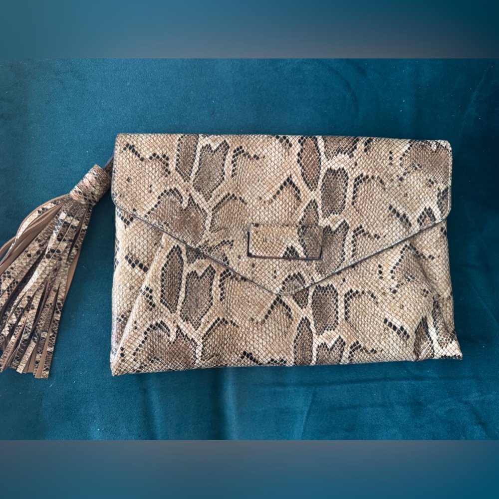 Rachel Zoe Snakeskin Pattern Clutch